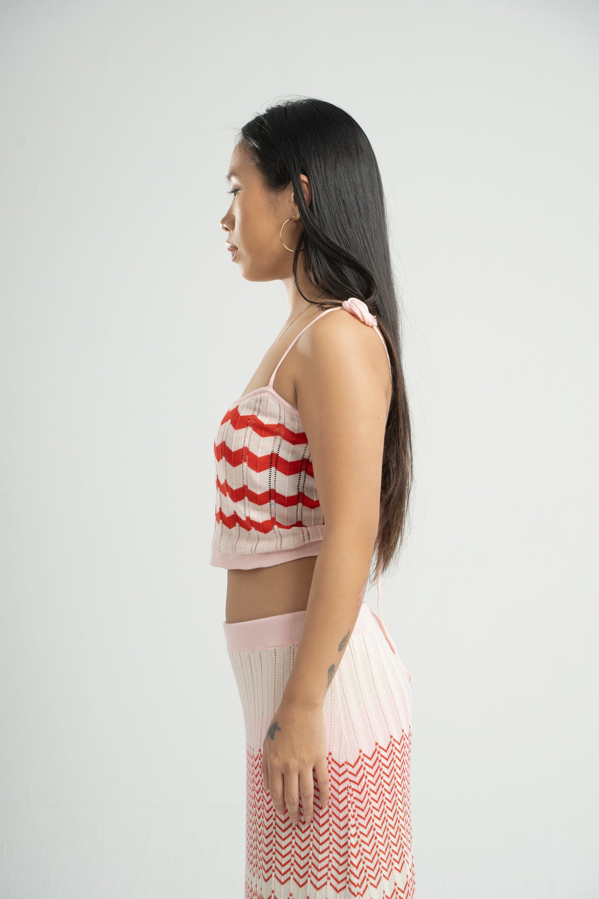 Knitted Striped Top